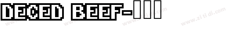 DECED BEEF字体转换